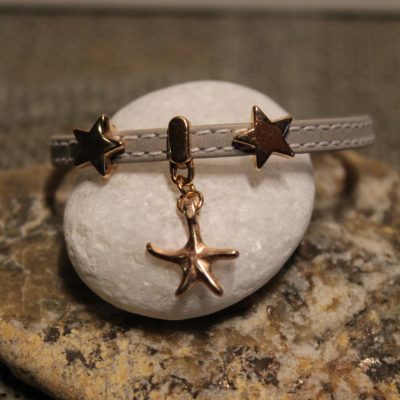Bracelet trio d'Etoiles Gris