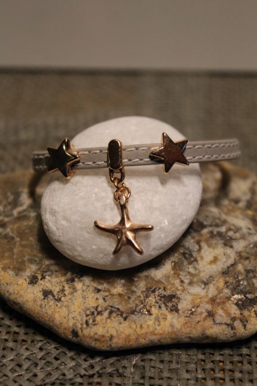 Bracelet trio d'Etoiles Gris