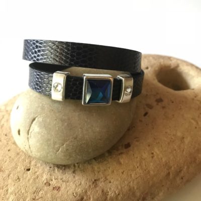 Bracelet Carré Bleu Nuit