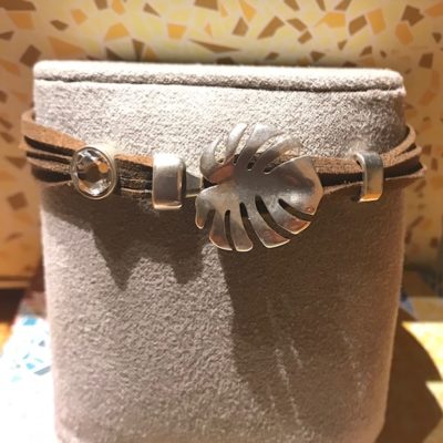Bracelet Monstera Brown