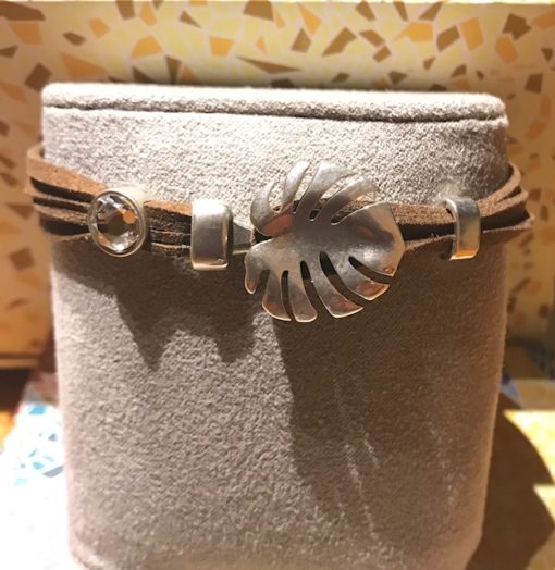 Bracelet Monstera Brown
