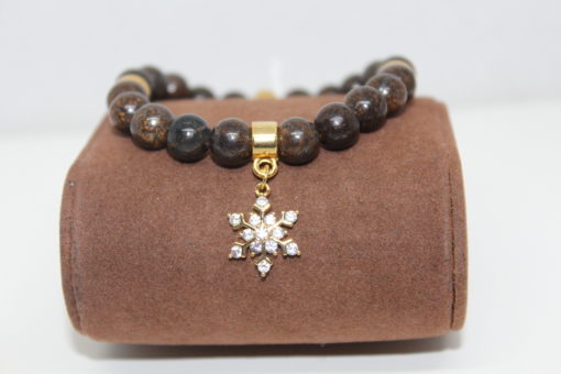Bracelet Flocon Bronzite Or – Image 2