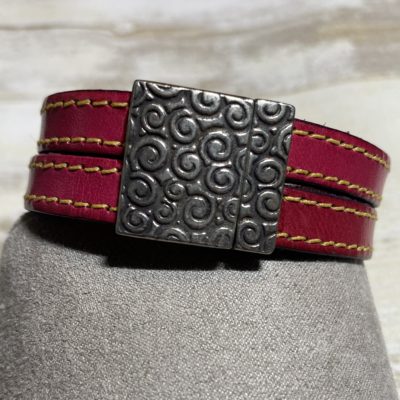 Bracelet Spirales Fuchsia