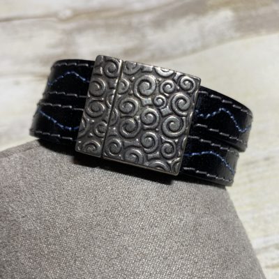 Bracelet Spirales Bleu marine