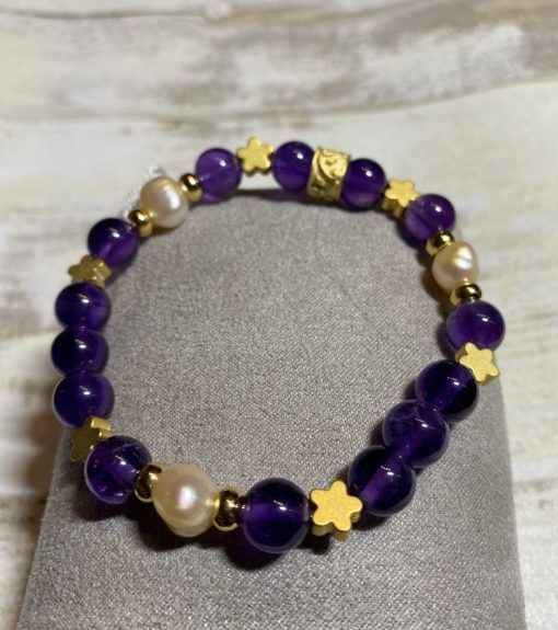 Bracelet Améthyste Flower