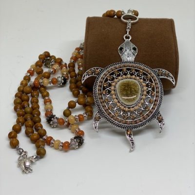 Sautoir Tortue Wood Lace