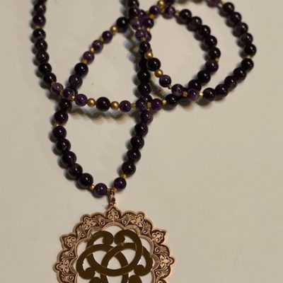 Sautoir Mandala Améthyste