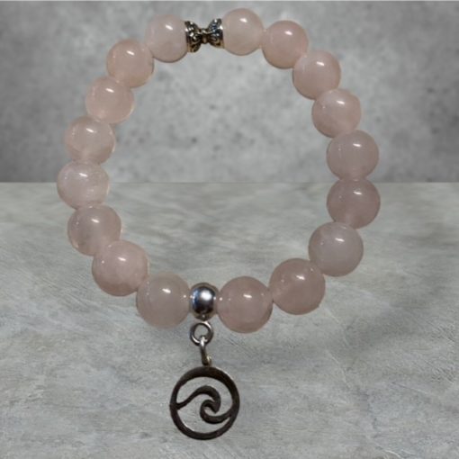 Bracelet vague Quartz rose