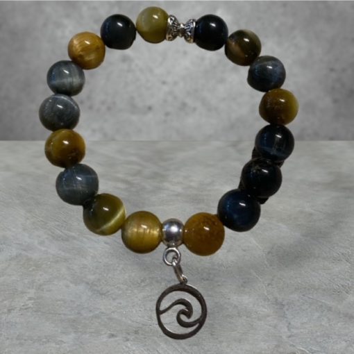 Bracelet vague oeil de tigre