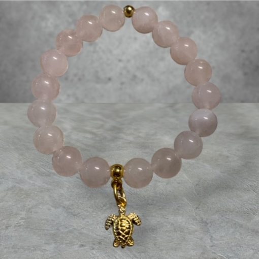 Bracelet tortue Quartz rose
