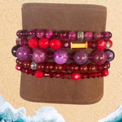 Bracelet Hello Summer rouge